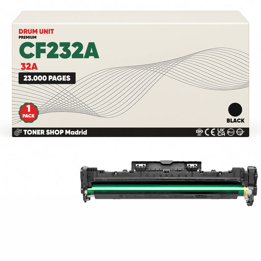 BDink Tambor de Imagen Compatible HP CF232A Negro - Reemplaza 32A (Drum)
