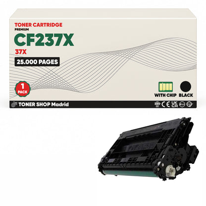 BDink Cartucho Tóner Compatible HP 37X / CF237X Negro