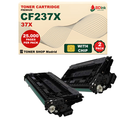 BDink Cartucho Tóner Compatible HP 37X / CF237X Negro