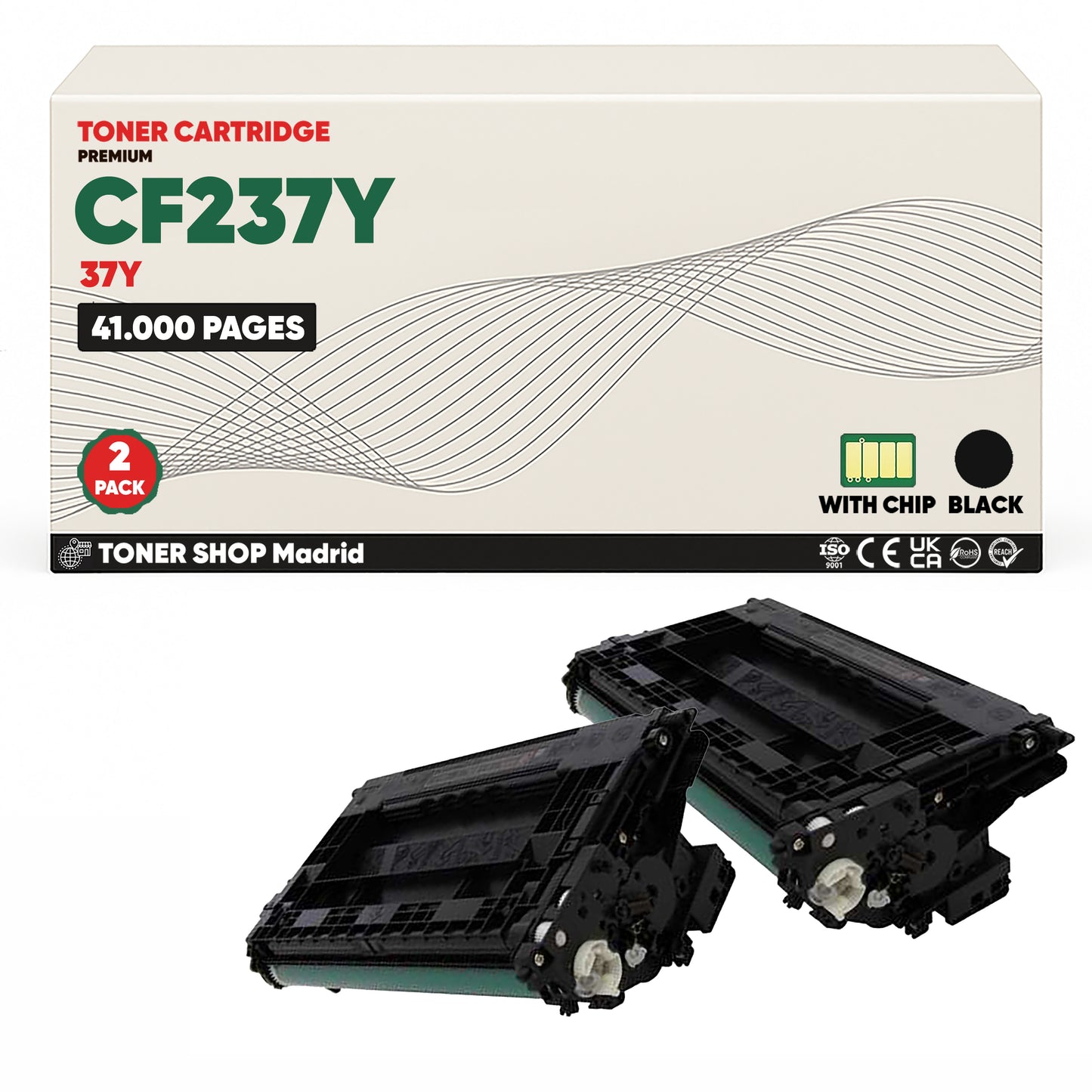 BDink Cartucho Tóner Compatible HP 37Y / CF237Y Negro