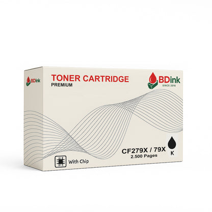 BDink Tóner Compatible HP CF279A CF279A XL 79A Negro con Chip para M12a M12w MFP M26a M26nw | 2.500 páginas, calidad profesional y entrega rápida