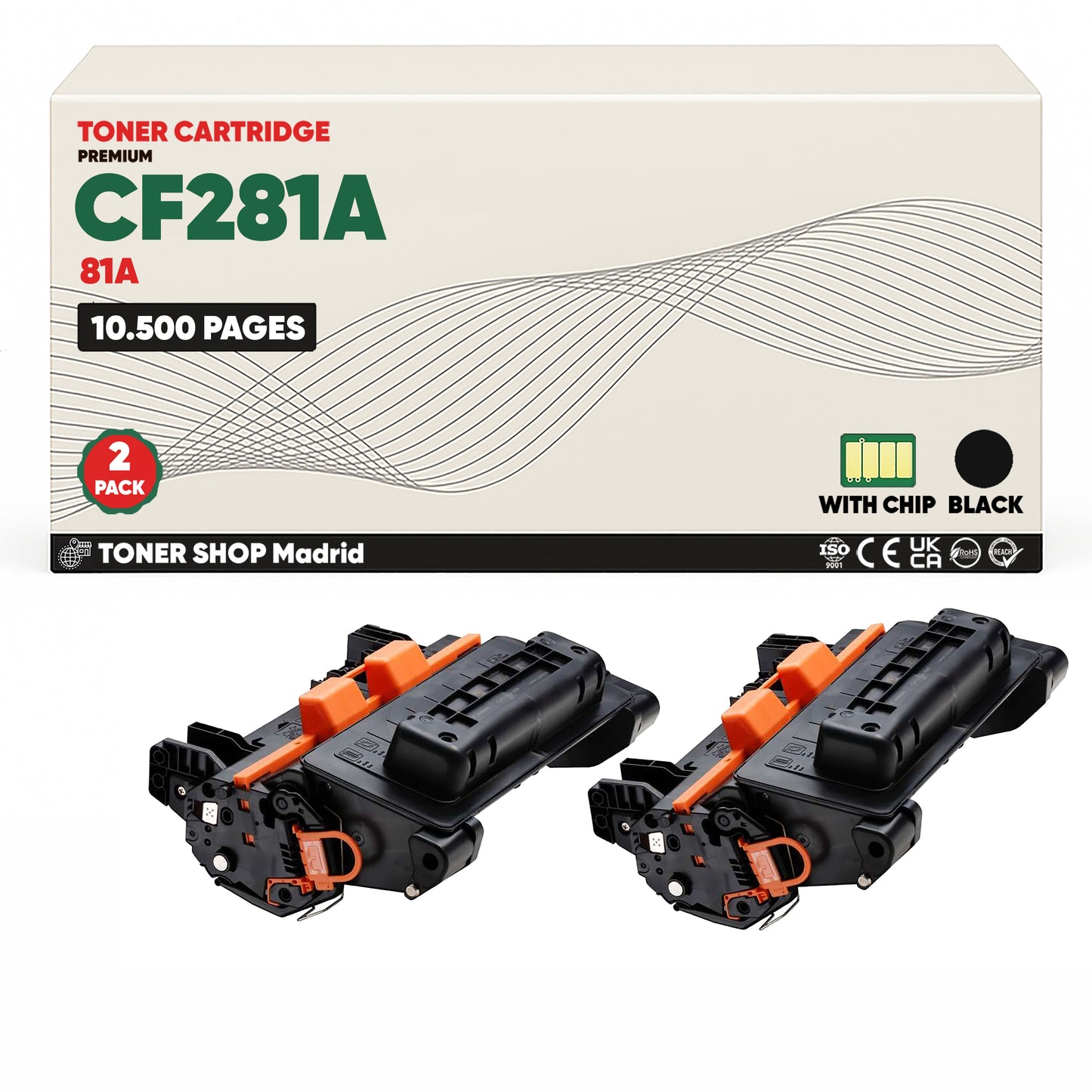 BDink Cartucho Tóner Compatible HP 81A / CF281A Negro