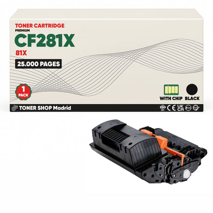BDink Cartucho Tóner Compatible HP 81X / CF281X Negro