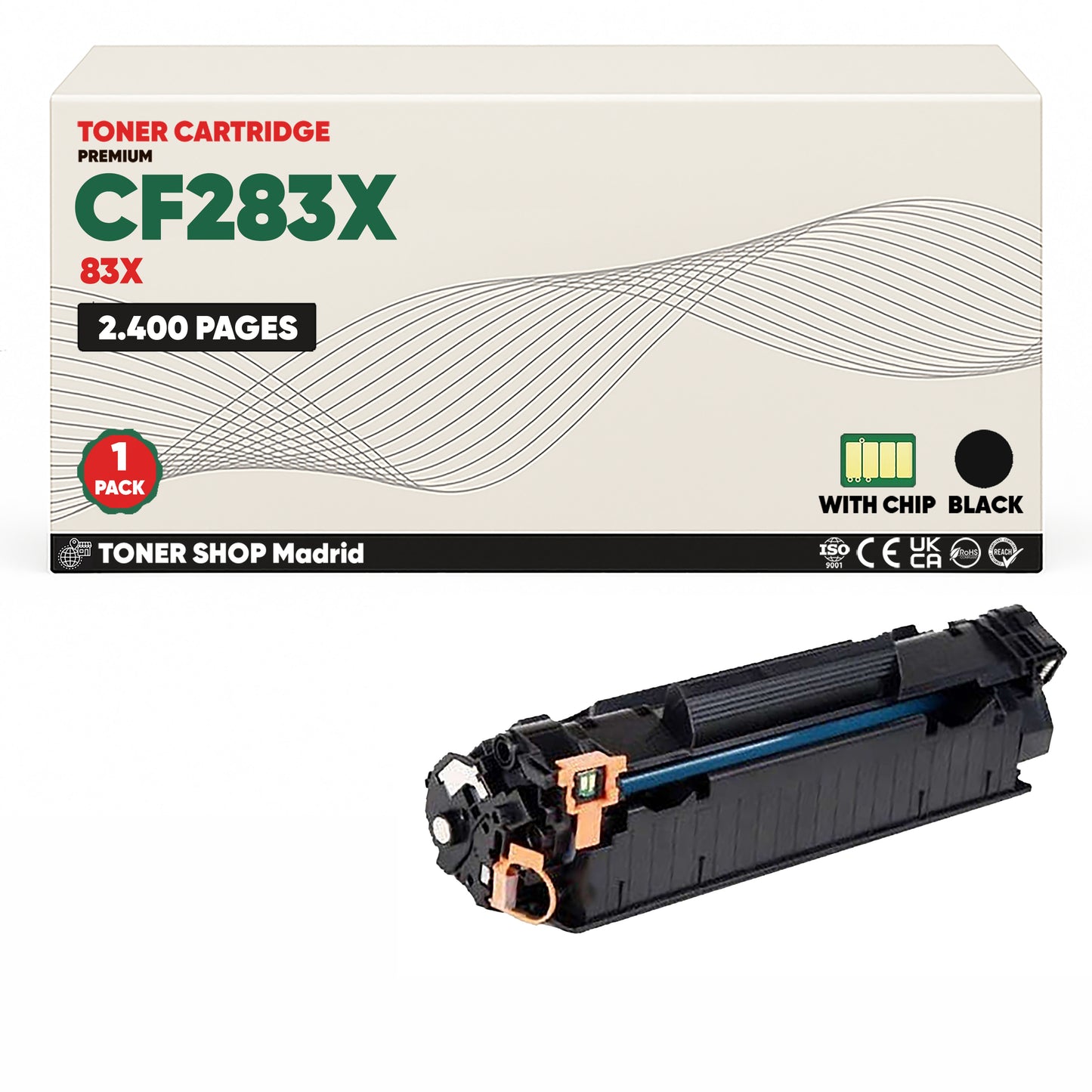 BDink Cartucho Tóner Compatible HP 83X / CF283X Negro