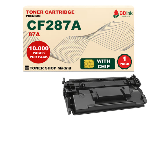 BDink Cartucho Tóner Compatible HP 87A / CF287A Negro