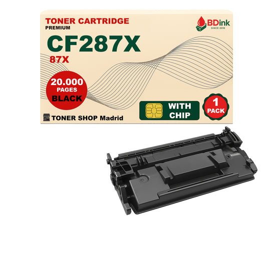 BDink Cartucho Tóner Compatible HP 87X / CF287X Negro