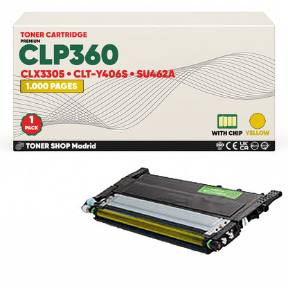 BDink Cartucho de Toner Compatible Samsung CLP360 (Pack 4) CMYK