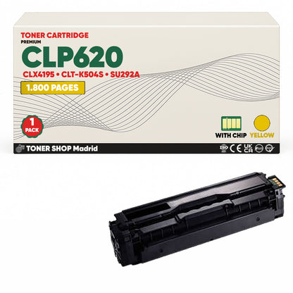 BDink Cartucho de Toner Compatible Samsung CLP620 (Pack 4) CMYK