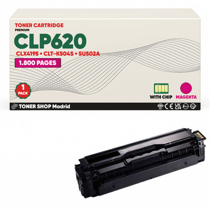 BDink Cartucho de Toner Compatible Samsung CLP620 (Pack 4) CMYK