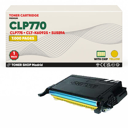 BDink Cartucho de Toner Compatible Samsung CLP770 (Pack 4) CMYK