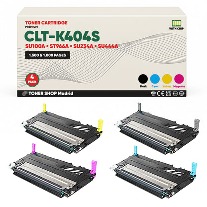 BDink Cartucho de Toner Compatible Samsung CLT-K404S (Pack 4) CMYK