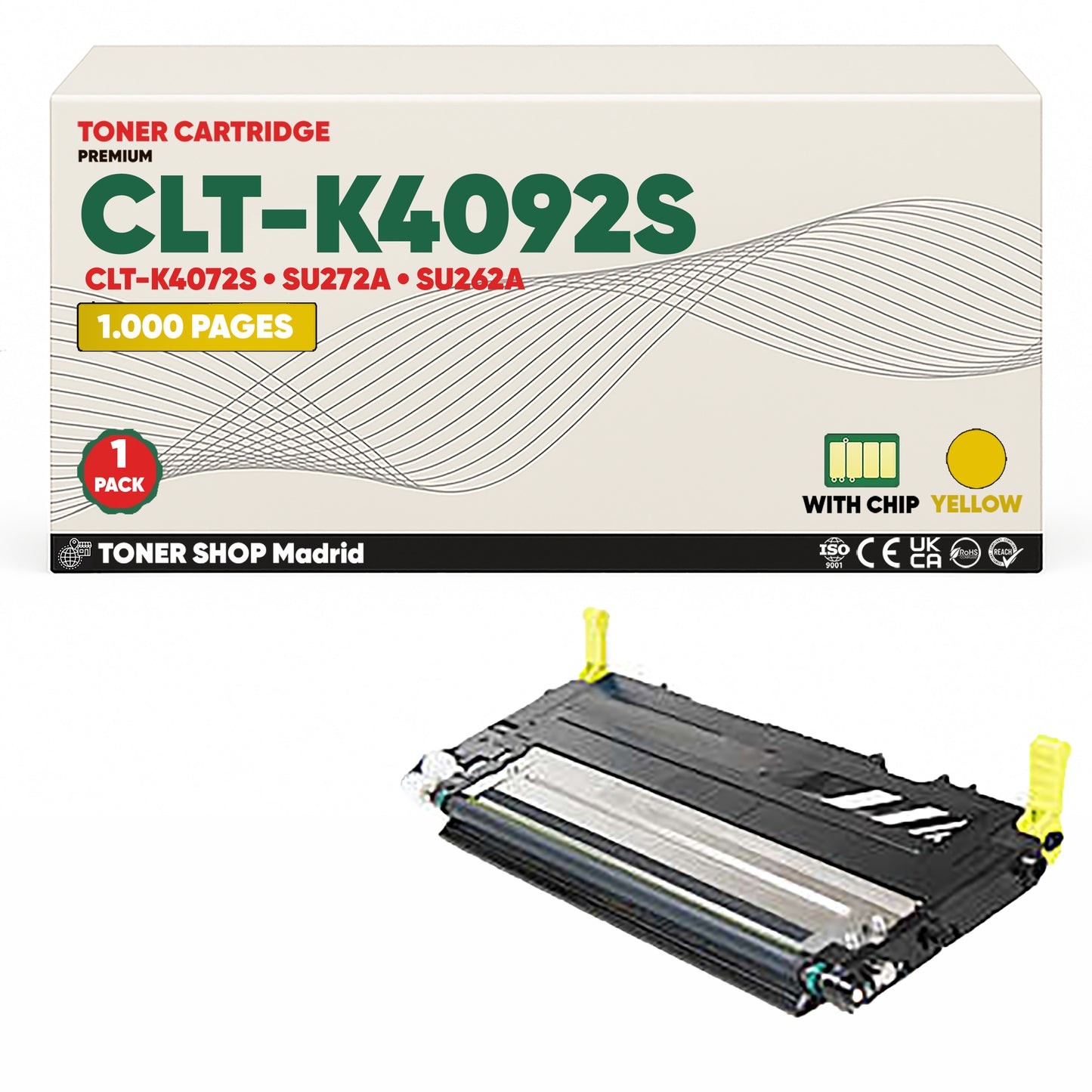 BDink Cartucho de Toner Compatible Samsung CLT-K4092S (Pack 4) CMYK