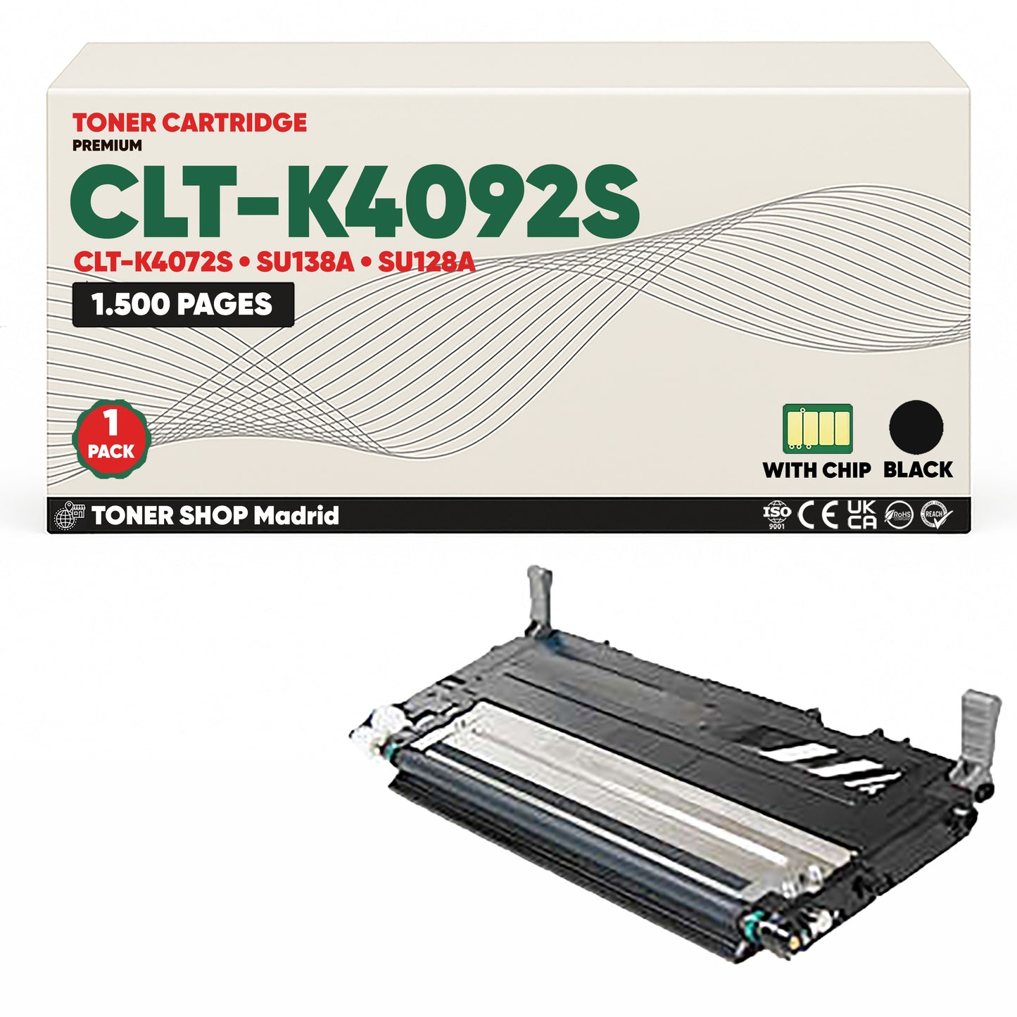 BDink Cartucho de Toner Compatible Samsung CLT-K4092S (Pack 4) CMYK