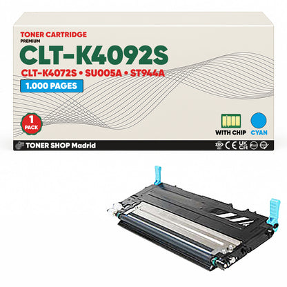 BDink Cartucho de Toner Compatible Samsung CLT-K4092S (Pack 4) CMYK