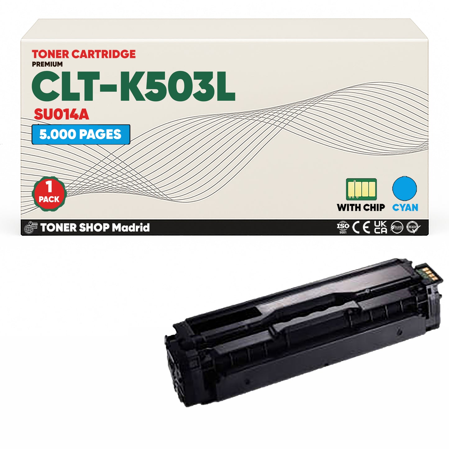 BDink Cartucho de Toner Compatible Samsung CLT-K503L (Pack 4) CMYK