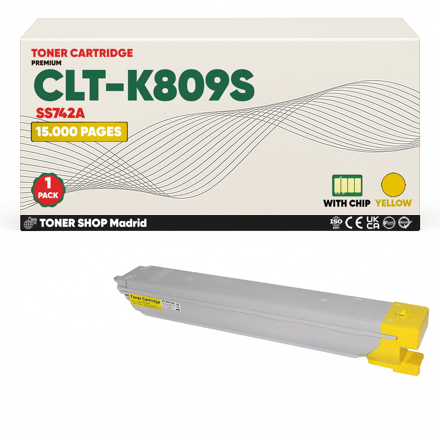 BDink Cartucho de Toner Compatible Samsung CLT-K809S (Pack 4) CMYK