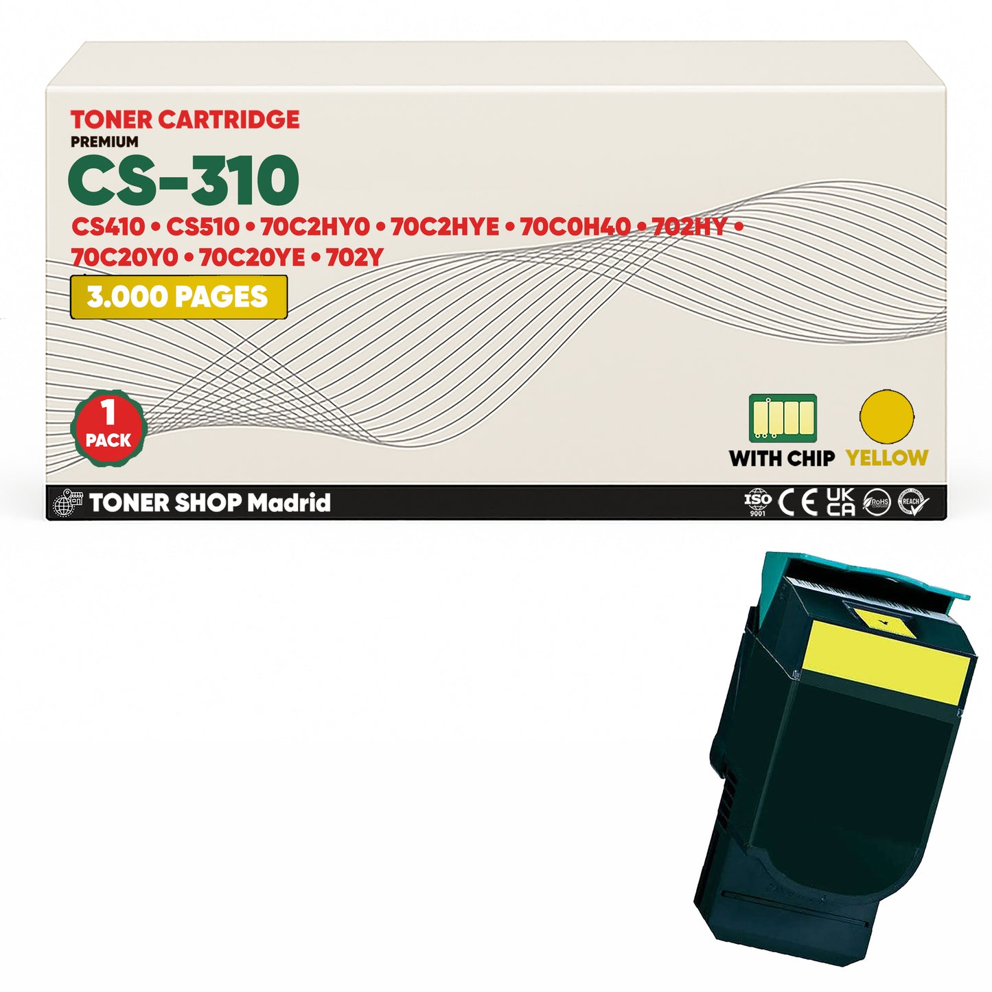 BDink Tóner Compatible Lexmark CS310 (Pack 4 CMYK)