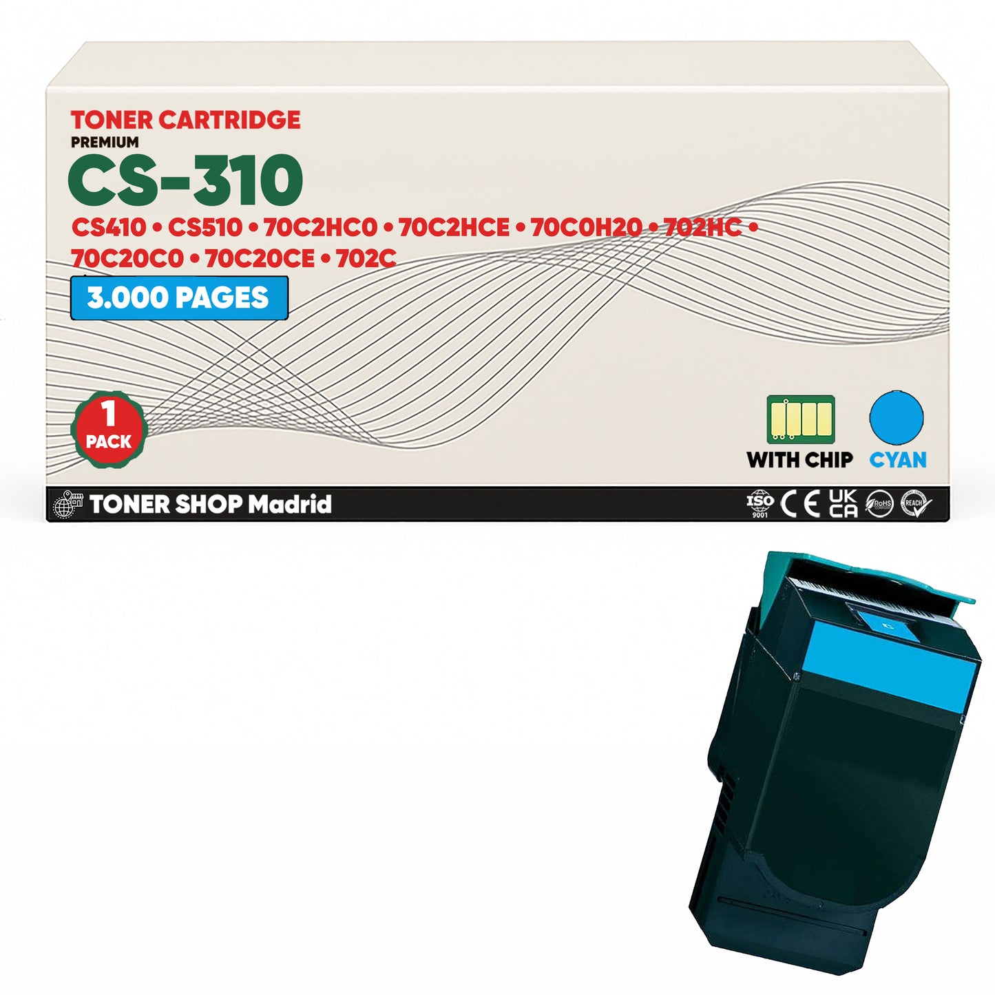 BDink Tóner Compatible Lexmark CS310 (Pack 4 CMYK)