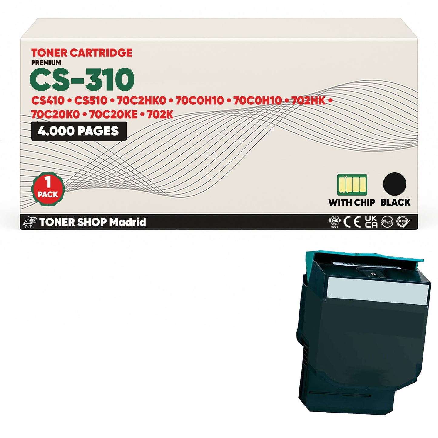 BDink Tóner Compatible Lexmark CS310 (Pack 4 CMYK)