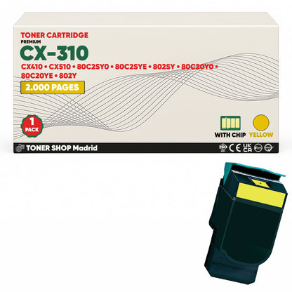 BDink Tóner Compatible Lexmark CX310 (Pack 4 CMYK)