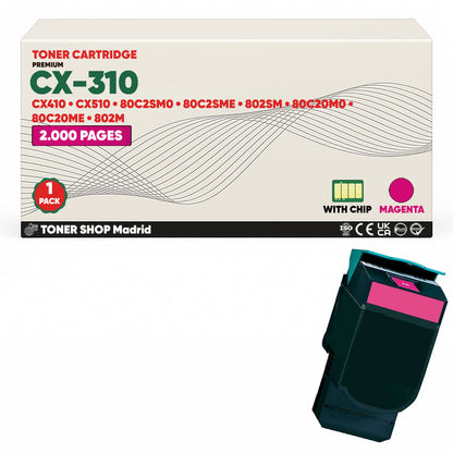 BDink Tóner Compatible Lexmark CX310 (Pack 4 CMYK)