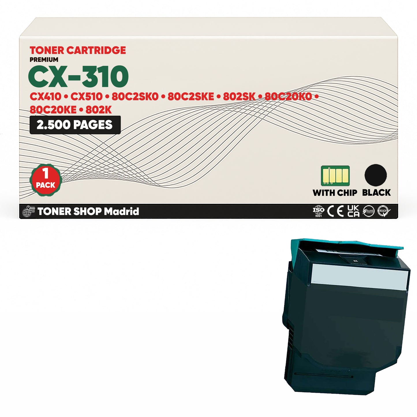 BDink Tóner Compatible Lexmark CX310 (Pack 4 CMYK)