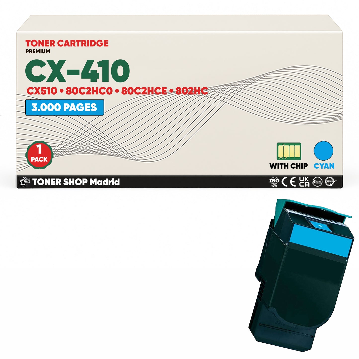 BDink Tóner Compatible Lexmark CX410 (Pack 4 CMYK)