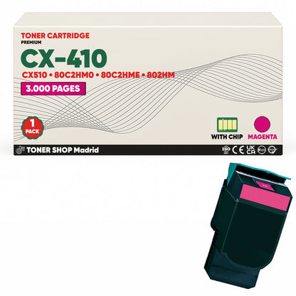 BDink Tóner Compatible Lexmark CX410 (Pack 4 CMYK)