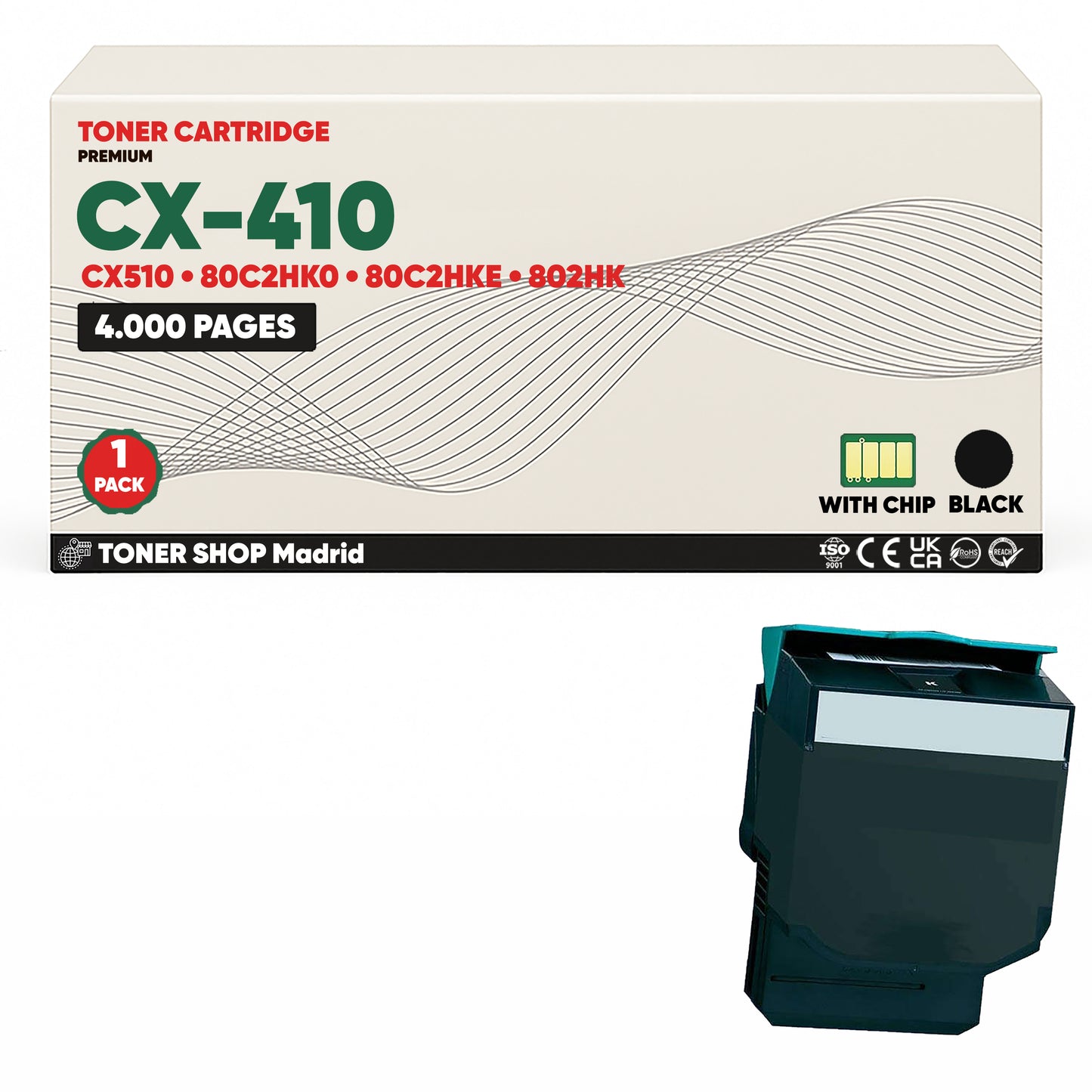BDink Tóner Compatible Lexmark CX410 (Pack 4 CMYK)