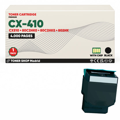BDink Tóner Compatible Lexmark CX410 (Pack 4 CMYK)