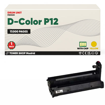 BDink Tambor de Imagen Compatible Olivetti D-Color P12 (Pack 4 CMYK) Drum