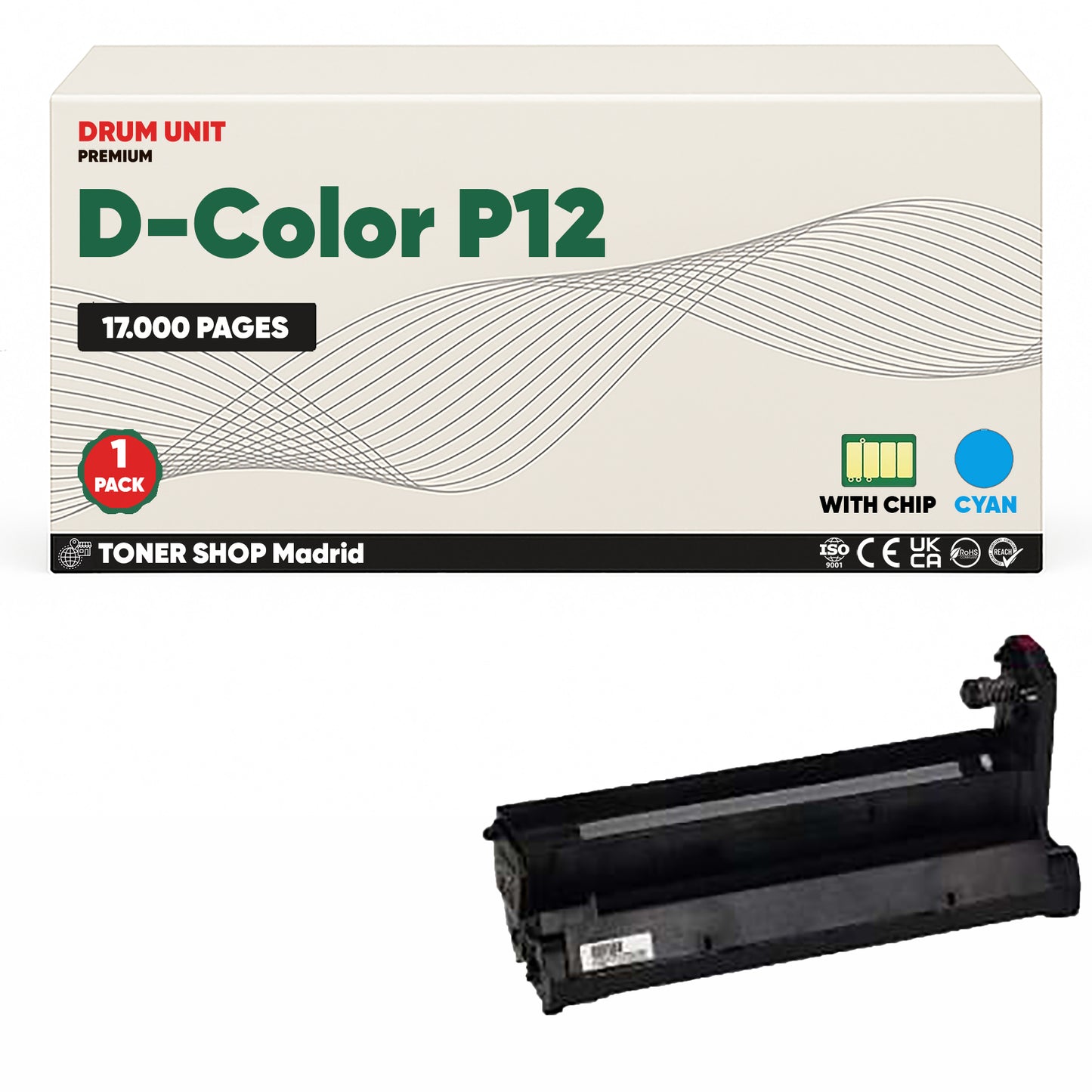 BDink Tambor de Imagen Compatible Olivetti D-Color P12 (Pack 4 CMYK) Drum