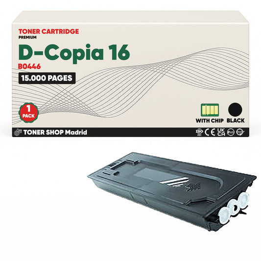 BDink Cartucho Tóner Compatible Olivetti D-Copia 16 Negro