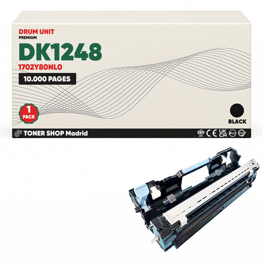 BDink Cartucho Tóner Compatible Kyocera DK1248 Negro (Drum)