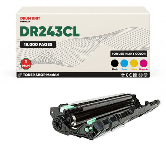 BDink Tambor de Imagen Compatible Brother DR243CL (4 Colores)