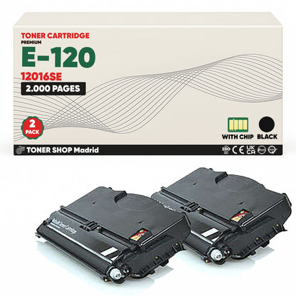 BDink Cartucho Tóner Compatible Lexmark E120 Negro