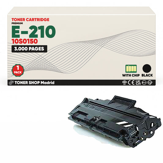 BDink Cartucho Tóner Compatible Lexmark Optra E210 Negro