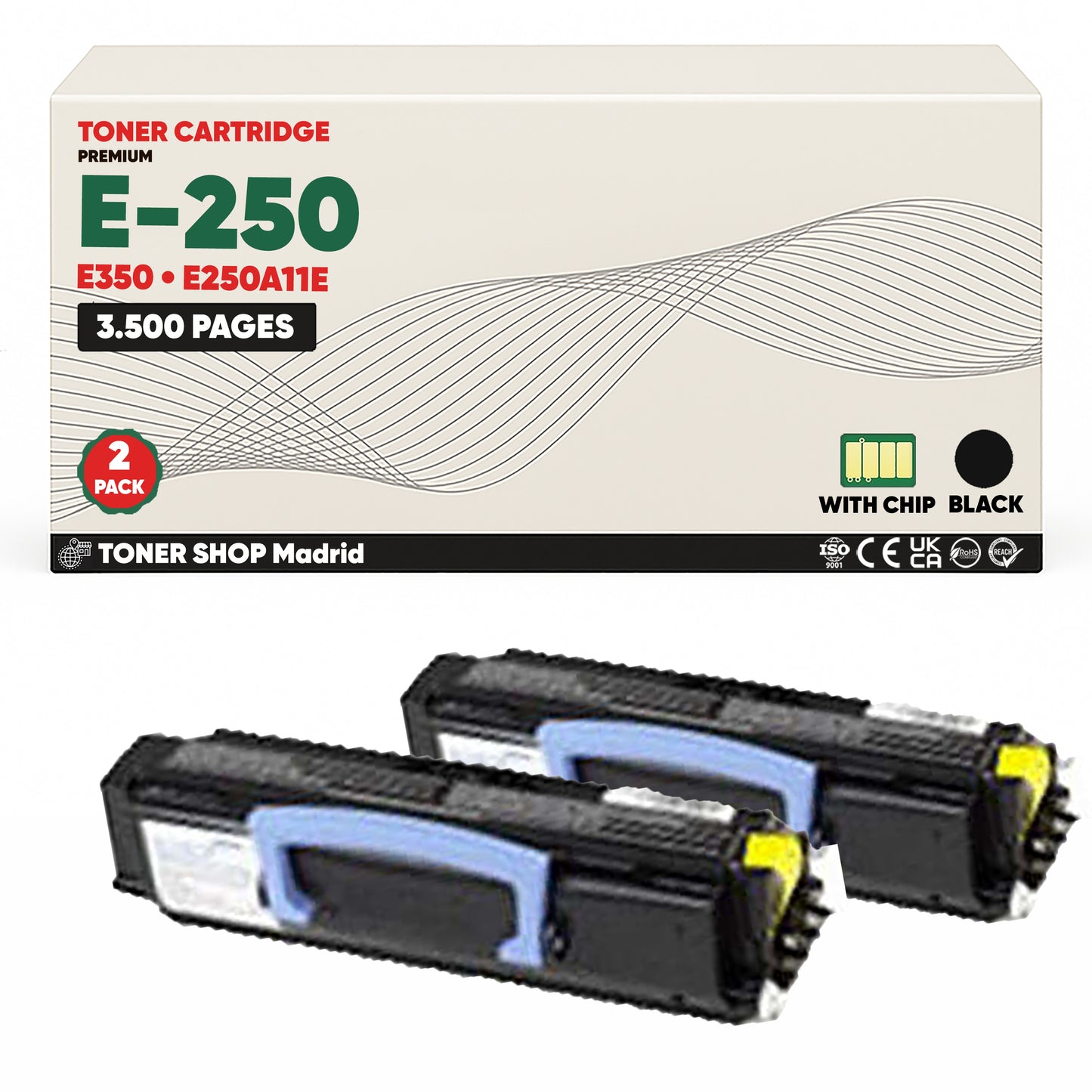BDink Cartucho Tóner Compatible Lexmark E250/E350 Negro