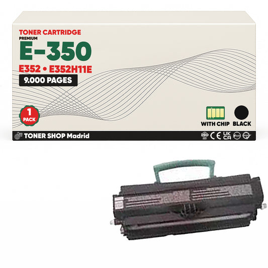 BDink Cartucho Tóner Compatible Lexmark E350/E352 Negro