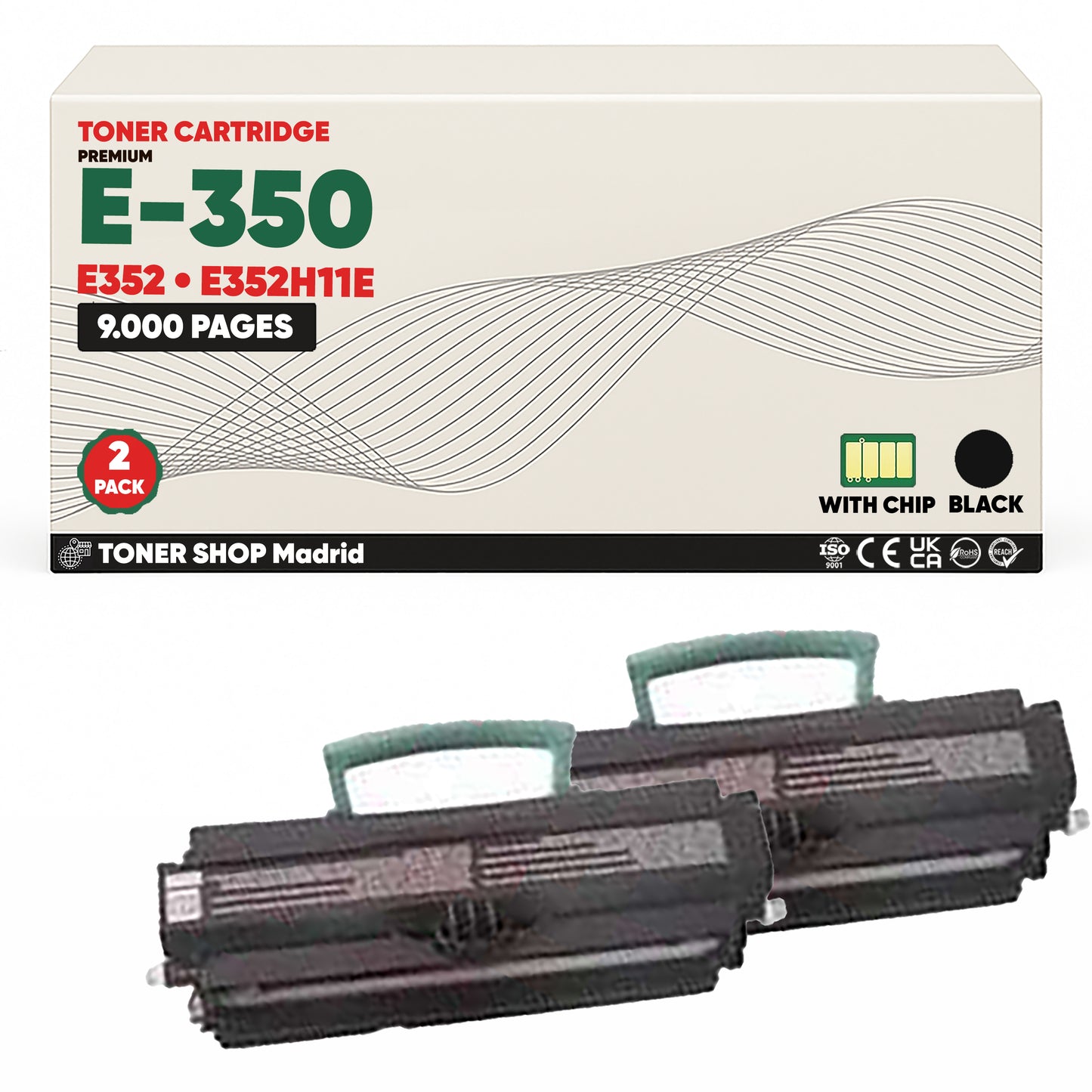 BDink Cartucho Tóner Compatible Lexmark E350/E352 Negro