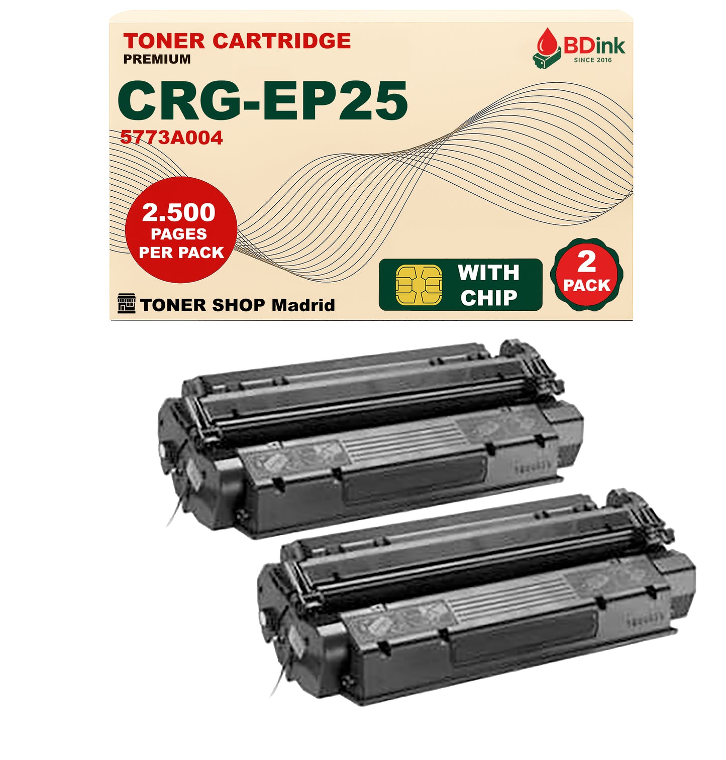 BDink Cartucho Tóner Compatible Canon EP25 Negro