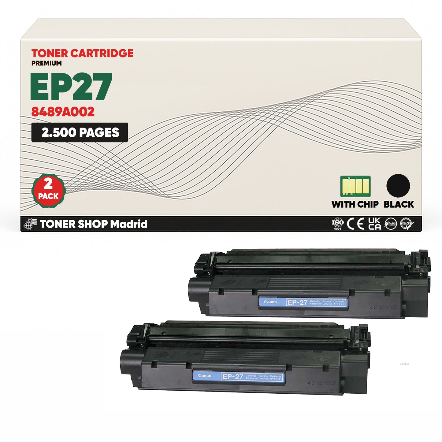 BDink Cartucho Tóner Compatible Canon EP27/EP26 Negro