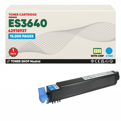 BDink Cartuchos Tóner Compatibles OKI Executive ES3640 CMY (Pack 3)