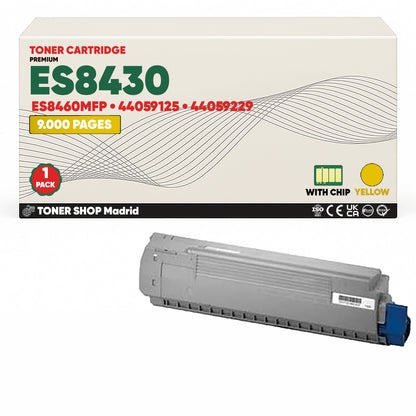 BDink Cartuchos Tóner Compatibles OKI Executive ES8430/ES8460MFP CMYK (Pack 4)
