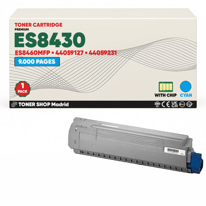 BDink Cartuchos Tóner Compatibles OKI Executive ES8430/ES8460MFP CMYK (Pack 4)