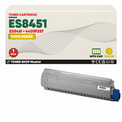 BDink Cartuchos Tóner Compatibles OKI Executive ES8451/ES8461 CMYK (Pack 4)