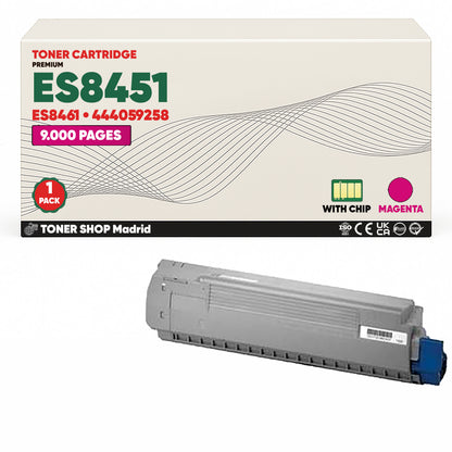 BDink Cartuchos Tóner Compatibles OKI Executive ES8451/ES8461 CMYK (Pack 4)