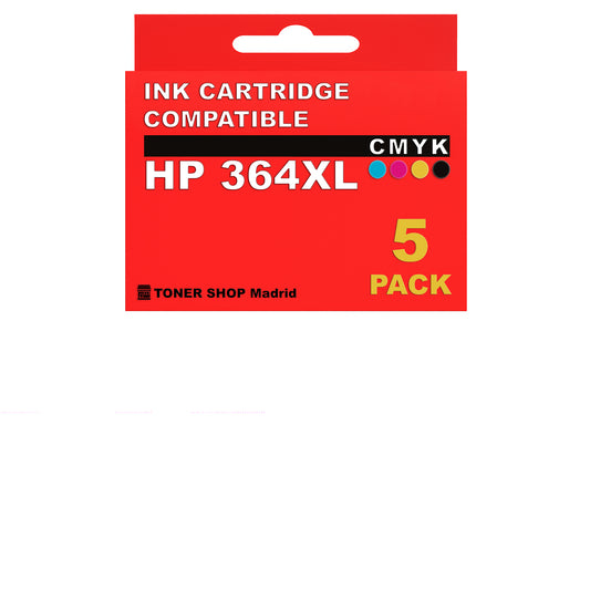 BDink Cartuchos Tinta Compatible HP 364XL CMYK (Pack 5)