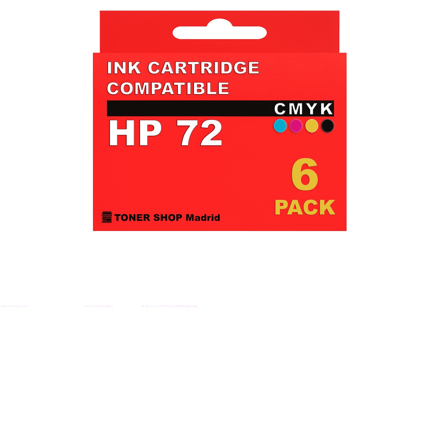 BDink Cartuchos Tinta Compatible HP 72 CMYK (Pack 6)