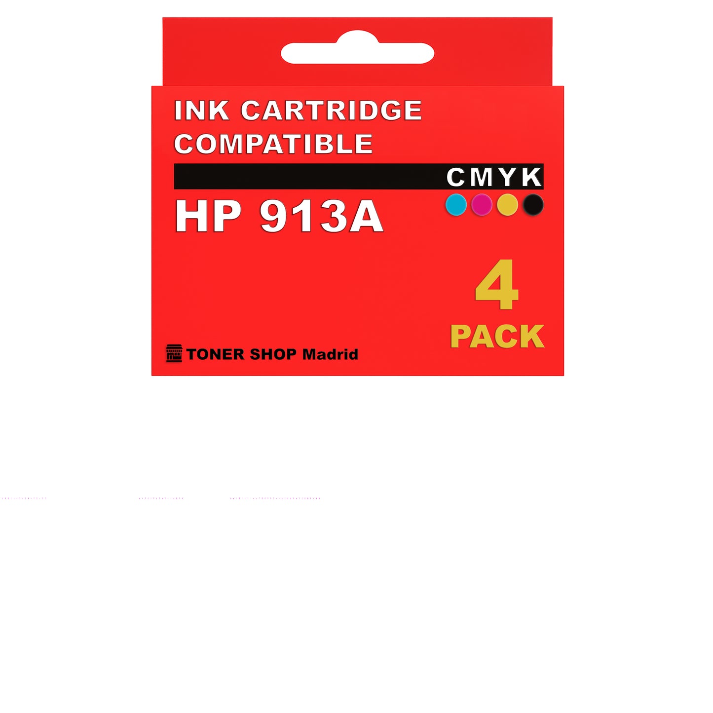 BDink Cartuchos Tinta Compatible HP 913A CMYK (Pack 4)